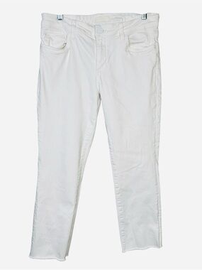 Kut from the Kloth Catherine Boyfriend Jeans White Size 6 Ankle